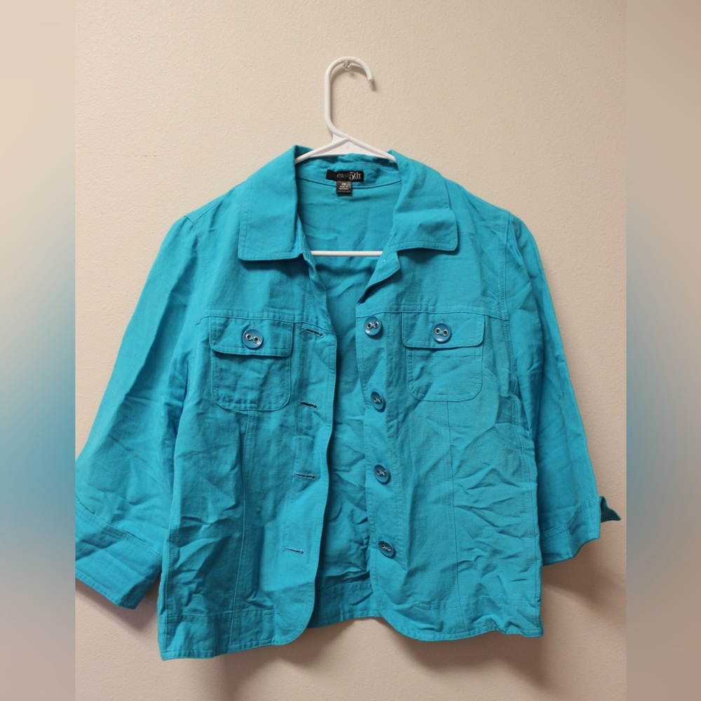 East 5th Women's Teal Utility Jacket